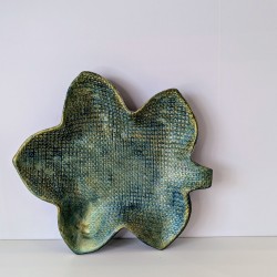 Vide-poche artisanal en argile | Coupe décorative turquoise | Fait mai