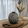 Vase artisanal en argile | Sculpture décorative "Cratère" | Fait main