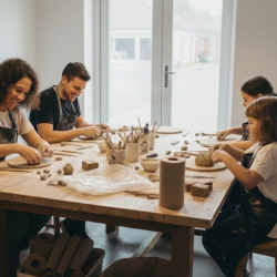 Atelier Terre Sèche en 2 étapes | Modelage et Peinture Argile