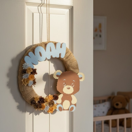 Couronne Naissance Prénom | Déco Chambre Bébé Personnalisée