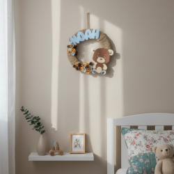 Couronne Naissance Prénom | Déco Chambre Bébé Personnalisée