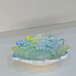 Repose-sachet de Thé Floral Artisanal - Argile et Résine