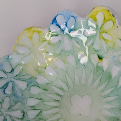 Repose-sachet de Thé Floral Artisanal - Argile et Résine