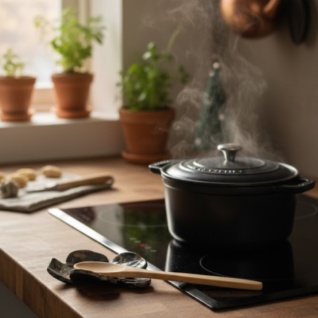 Repose-cuillère Résine Artisanal | Vide-poches Chic Noir