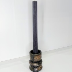 Bougeoir céramique 2-en-1 - Porte-bougie cierge et chauffe-plat artisa