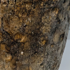 Cache-pot Artisanal Argile et Résine Étanche - Texture Écorce