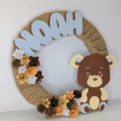 Couronne Naissance Prénom | Déco Chambre Bébé Personnalisée