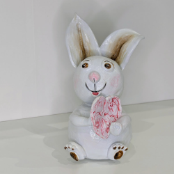 Lapin Artisanal en Argile - Décoration Poétique Fait Main