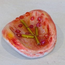 Galet anti-stress artisanal | Argile et Résine | Objet sensoriel fait