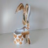 Déco Lapin Artisanal | Petit Vide-poches Peint à la Main