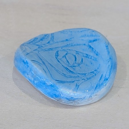 Galet anti-stress artisanal | Argile et Résine | Objet sensoriel fait