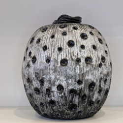 Vase artisanal en argile | Sculpture décorative "Cratère" | Fait main