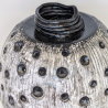 Vase artisanal en argile | Sculpture décorative "Cratère" | Fait main