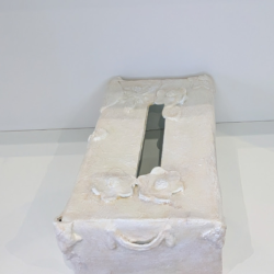 Boîte à mouchoirs artisanale | Sculpture argile et vernis | Déco bohèm