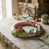 Couronne Décorative Artisanale en Terre et Résine – Peinte à la Main.