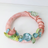 Couronne Décorative Artisanale en Terre et Résine – Peinte à la Main.