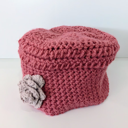 Pack Hiver Crochet : Maxi-Écharpe & Bonnet à Fleur. dubofresco