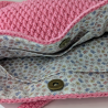 Sac à Main Crochet Rose Antique Fait Main - Doublé Coton & Poches