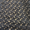 Grand Châle au Crochet Noir Intense - 204 cm - Pièce de Créateur