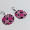 Boucles d'Oreilles Pastèque en Papier Résiné - Bijou Été Fait Main
