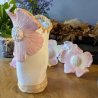 Vase et Fleurs Sculptés en Argile et Résine - Art Floral Unique