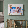 Cadre Photo Enfant Artisanal en Argile | Déco Chambre Bébé & Naissance