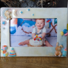 Cadre Photo Enfant Artisanal en Argile | Déco Chambre Bébé & Naissance