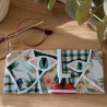 Porte-Lunettes Artisanal Cubiste en Argile | Repose-Lunettes Design