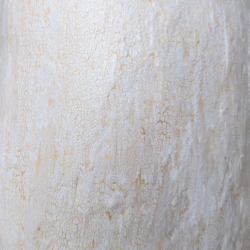 Grand Vase Artisanal au Colombin | Fleur Relief & Vernis Craquelé
